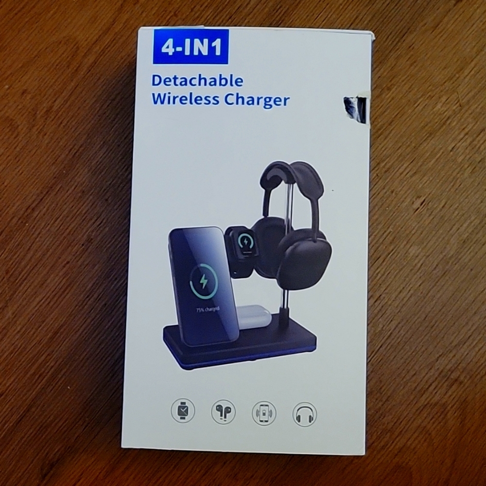 4 in 1 Detachable Wireless Charger 2022 Upgraded Fast Charging Dock Stand New…